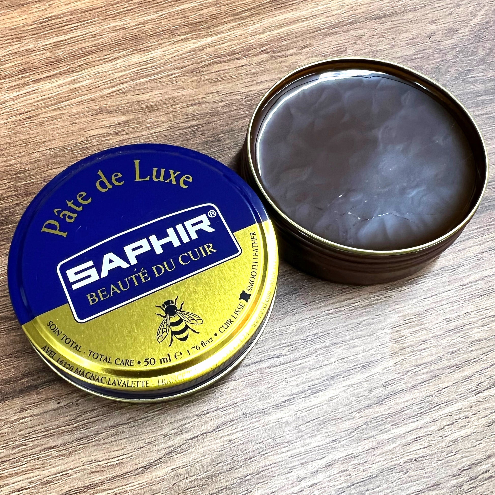 saphir beaute du cuir pate de luxe shoe polish medium brown