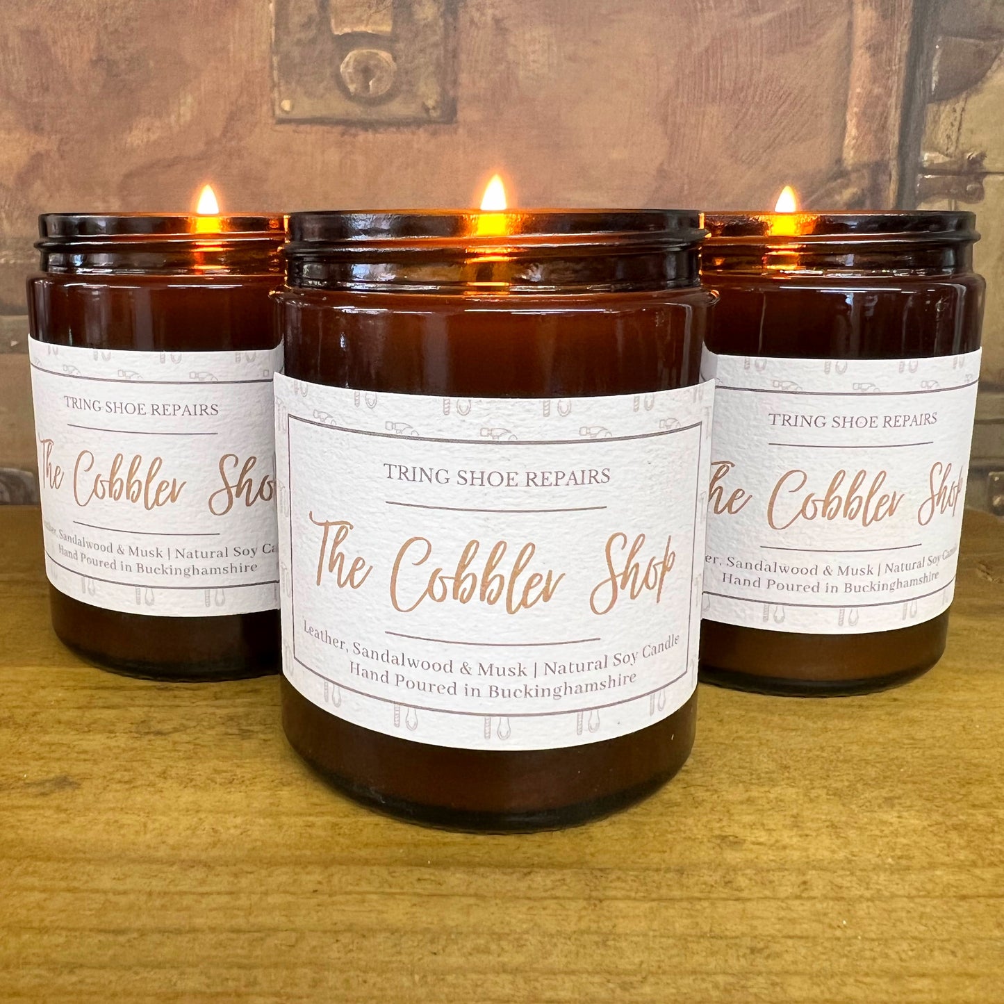 'The Cobbler Shop' Signature Leather Scented Candle