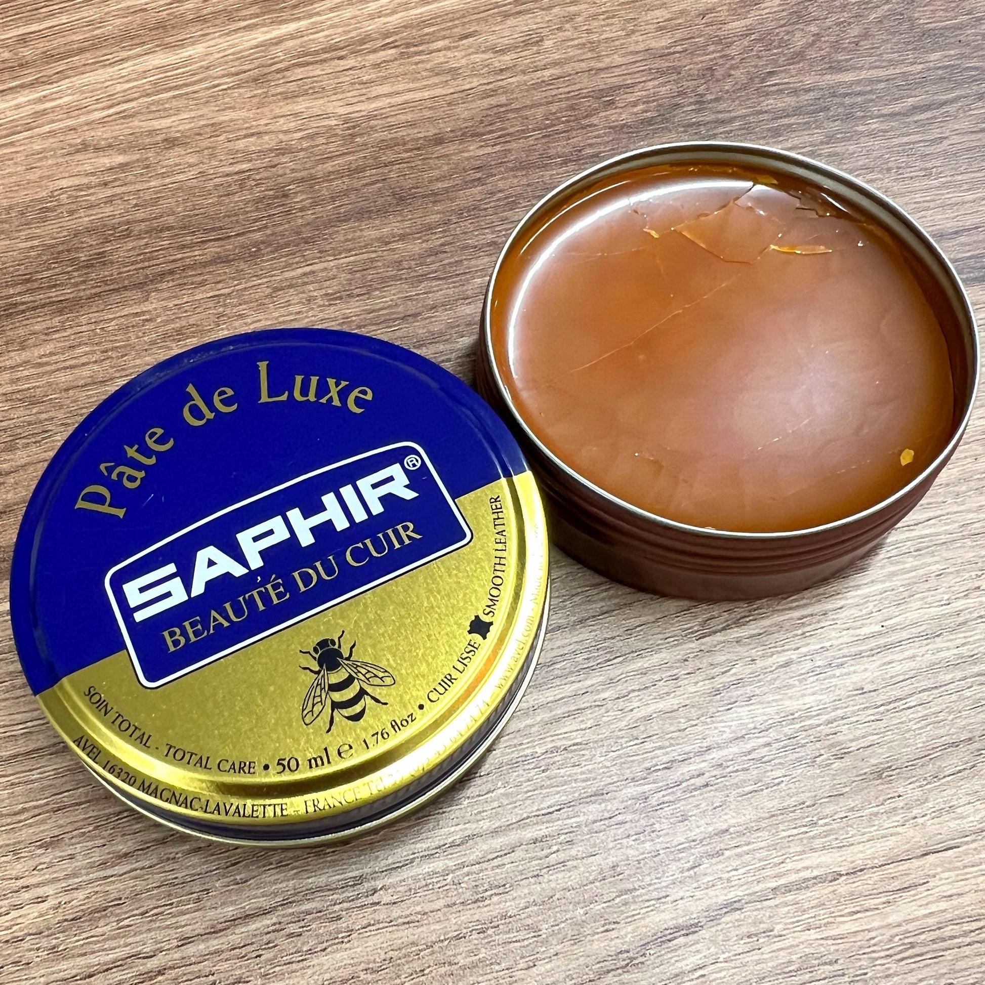 saphir beaute du cuir pate de luxe shoe polish light brown