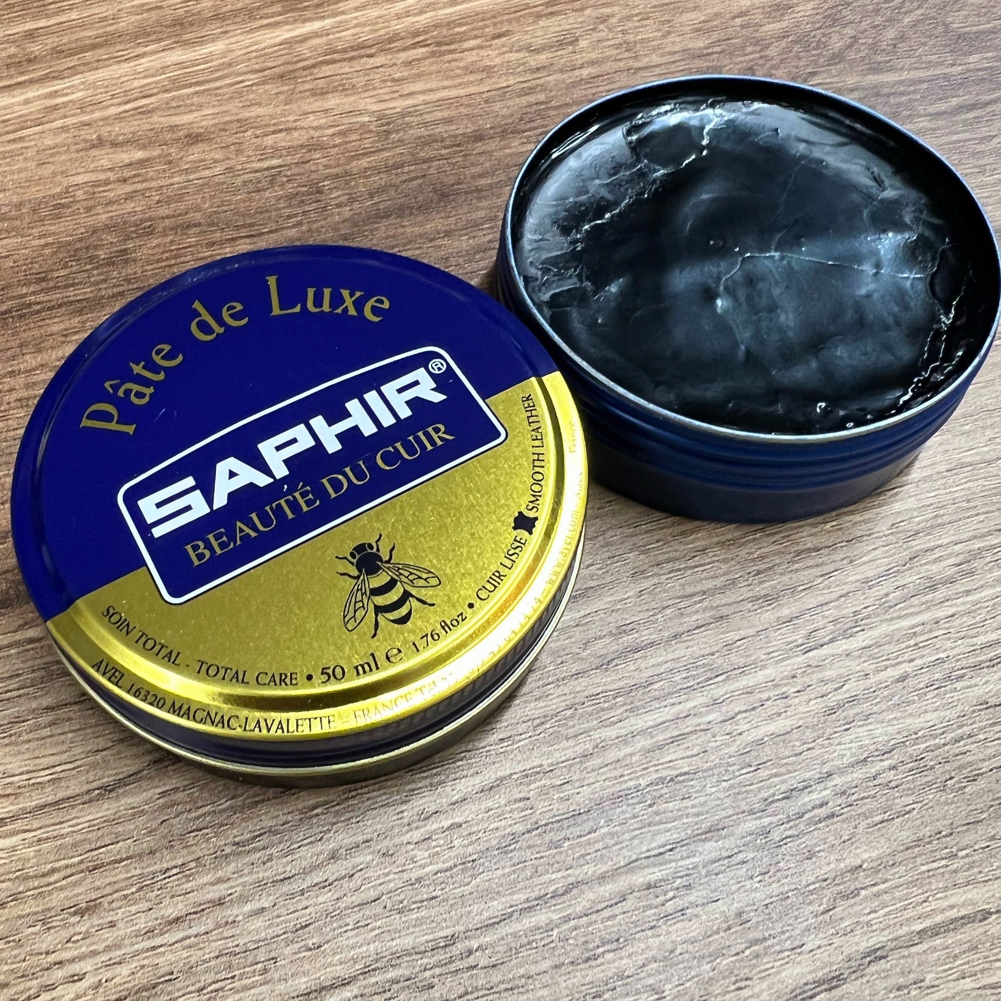 saphir beaute du cuir pate de luxe shoe polish navy