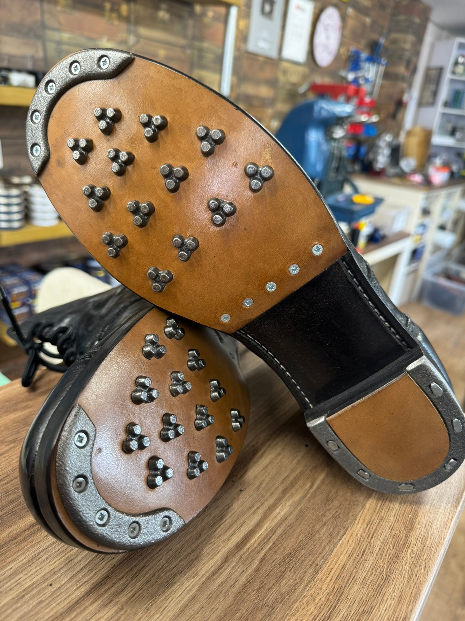 drill-parade-boot-hob-nails-toe-plates-repair