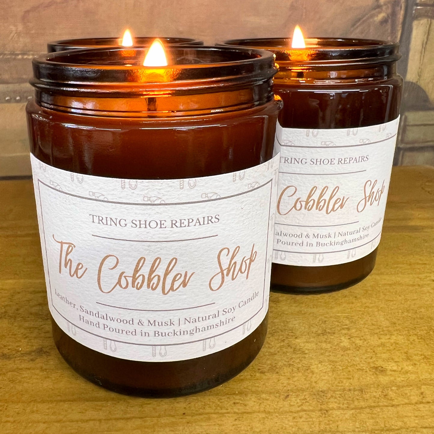 'The Cobbler Shop' Signature Leather Scented Candle