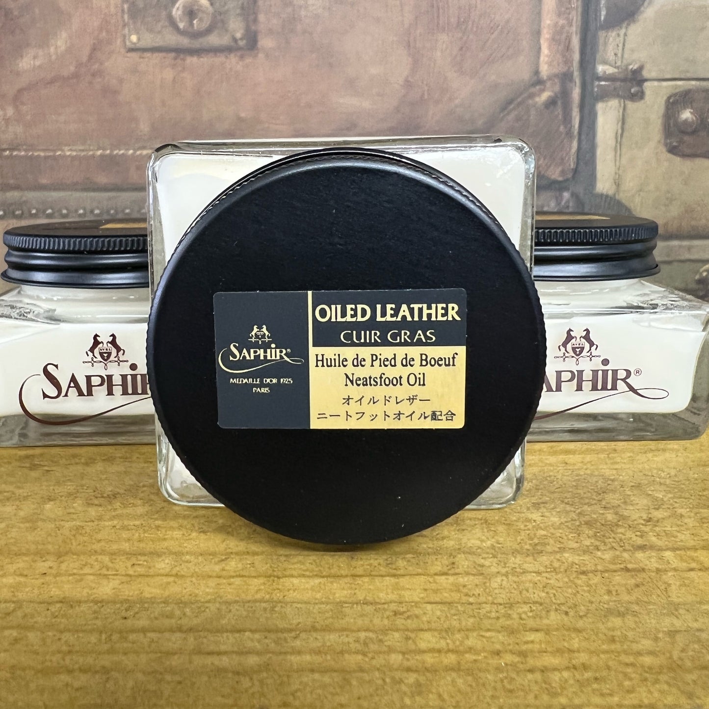 Saphir Oiled Leather Cream 75mm Jar