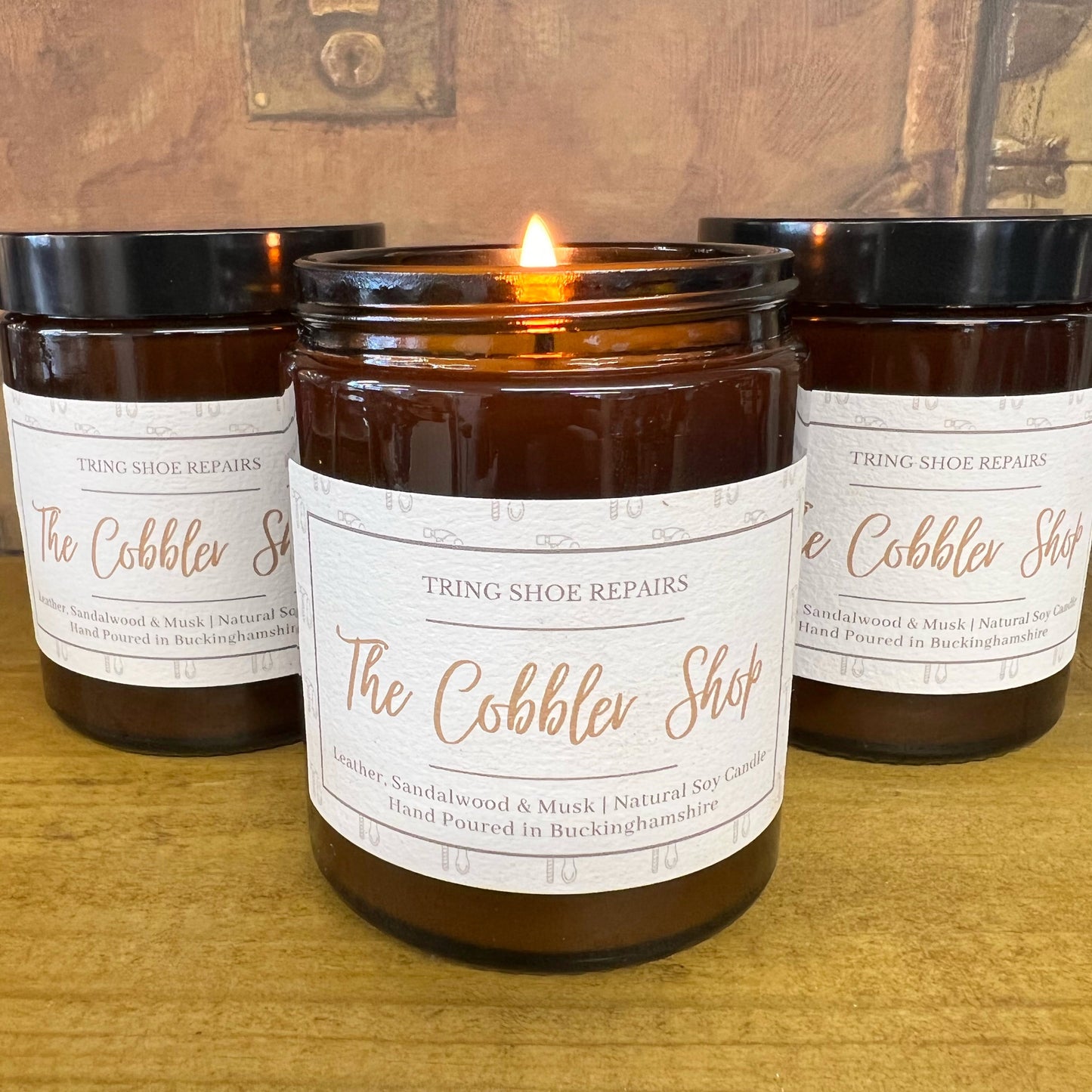 'The Cobbler Shop' Signature Leather Scented Candle